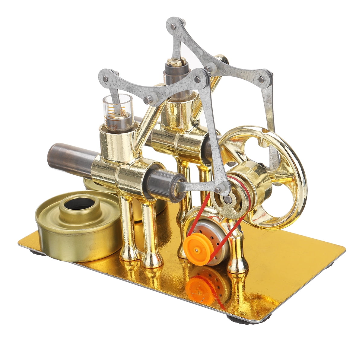 Hot Air Stirling Engine Model Power Generator Motor Educational Toy DIY Kit U1A2