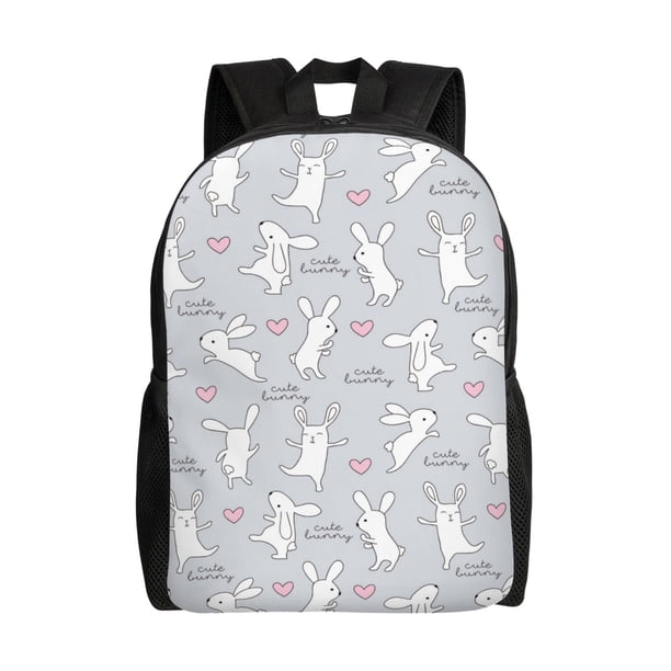 Easygdp Fun Rabbit Mochila Versátil y Elegante: Comodidad, Almacenaje y Durabilidad para la Universidad, Trabajo, Viajes y Uso Diario