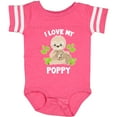 thumbnail image 3 of Inktastic Cute Sloth I Love My Poppy with Green Leaves Boys or Girls Baby Bodysuit, 3 of 5