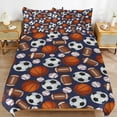 thumbnail image 3 of Basketball Football Bedding Set Duvet Cover Couple Bedclothes Pillowcase Customized Home Textiles Bed Set for Twin Size, 3 of 6