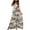 White, variant on IROINNID Women's Sleeveless A-Line Dress Full-Length Fashion Bohemian Loose Ankle-Length Dress Printed V-Neck Dress