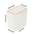 thumbnail image 3 of Bathroom Trash Can under $5! kkbbma Step-On Trash Can with Lid, 10L Household Kitchen Bathroom Garbage Bin, Touch-Free Pedal Stainless Steel Wastebasket, 3 of 9