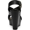 thumbnail image 3 of INC Womens Veraa Buckle Criss-cross Wedge Heels, 3 of 3