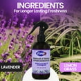 thumbnail image 4 of ZORBX Odor Remover Air Freshener with Lavender & Lemongrass 8 oz Fabric Freshener Spray for Home, Car & Clothes (2 Pack), 4 of 10