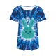 thumbnail image 4 of Xuyuer Happy Easter Family Matching Shirt Women Easter Sunday T-Shirt Cute Tie Dye Bunny Graphic Tee Holiday Short Sleeve Tops Funny Bunny T-Shirt Rabbit Graphic Tee Tops, 4 of 6