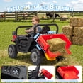 thumbnail image 6 of 24 Volt Ride on Toys, Joyracer Ride on Dump Truck, Holiday Gift for Kids with Dump Bed, Remote, Music, Shovel, Red, 6 of 11