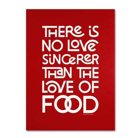 Trademark Fine Art "Sincere Love of Food II" Canvas Art by Megan Romo