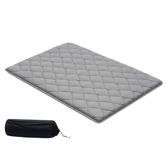 DIANJIE Foldable Multi-Layer Floor Sleeping Pad Portable Roll-Up Futon Mattress with Storage Bag for Indoor & Outdoor Use