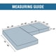 thumbnail image 2 of Fundas de sofá seccionales 3 piezas Fundas de cojines de asiento de sofá Cojín separado en forma de L Funda de chaise longue para sofá seccional izquierdo/derecho (sofá grande de 2 plazas + 1 chaise longue, gris)Loden Frost2 plazas + chaise longue, 2 of 5