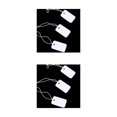 thumbnail image 2 of ZLight 90 Pieces Marking Tag Hang Tags Portable with Elastic String Attached Writable Designing Size for Clothing Displaying Usage TLX-10 2Set, 2 of 6