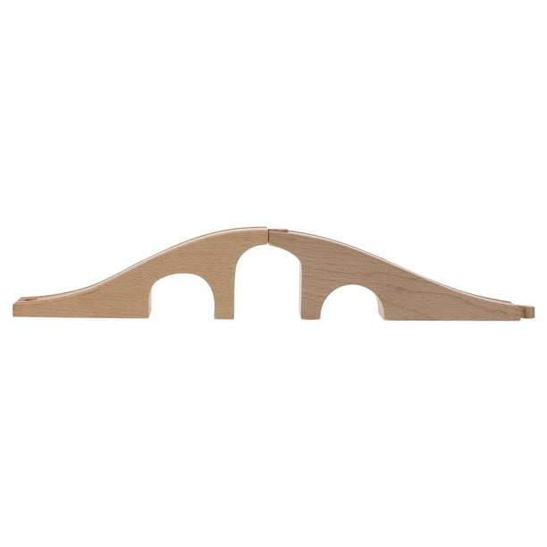 EeaseMX 1 pieza de tren de madera, puente de juguete, accesorios de expansión para niños.