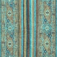 thumbnail image 1 of Ahgly Company Indoor Square Abstract Light Blue Modern Area Rugs, 6' Square, 1 of 4