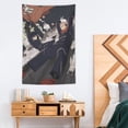 thumbnail image 5 of Japanese Anime JJK Large Wall Tapestry,Lightweight Soft Peach Skin Velvet Fabric 100% Polyester,Jujutsu Kaisen Decorative Wall Hanging for Living Room Bedroom Dorm, 5 of 6