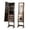 Brown, variant on LIVIZA Mirrored Standing Jewelry Armoire Cabinet with Hooks & Storage Shelves, Full-Length Mirror Jewelry Organizer,Pink