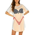 thumbnail image 2 of Ekouaer Women Bikini Body Shirt Lady's Plus Size Bikini Tshirt Funny Bathing Suit, 2 of 6