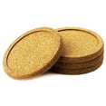 thumbnail image 2 of Natural Home Light Brown Cork Coasters, 2 of 5
