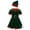 Green, variant on inhzoy Kids Girls Christmas Elf Costume Velvet Tutu Dress with Hat Belt Red 18-24 Months