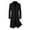 Black, variant on Dovford Men's Classic Double Breasted Wool Blend Pea Coat Mid Long Trench Coat