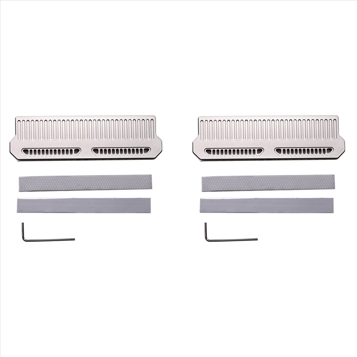 2X DDR4 DDR5 RAM Memory Cooling Vest Aluminum Radiator with 9W Silicone Grease Heat Conductor,Silver