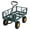 Dark Green with 500lbs, variant on Heavy Duty Steel Garden Cart Wagon - 550 Lbs Capacity, 10" All-Terrain Wheels, 180° Rotating Handle & Removable Mesh Sides, Pullable Utility Wagon for Yard, Farm, Lawn landscaping