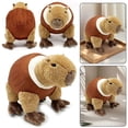 thumbnail image 2 of Brainrot Italian Animals Plush Toy - Cute Coconut Capybara Plush, Soft Stuffed Doll Gifts for Kids Fans, 2 of 5