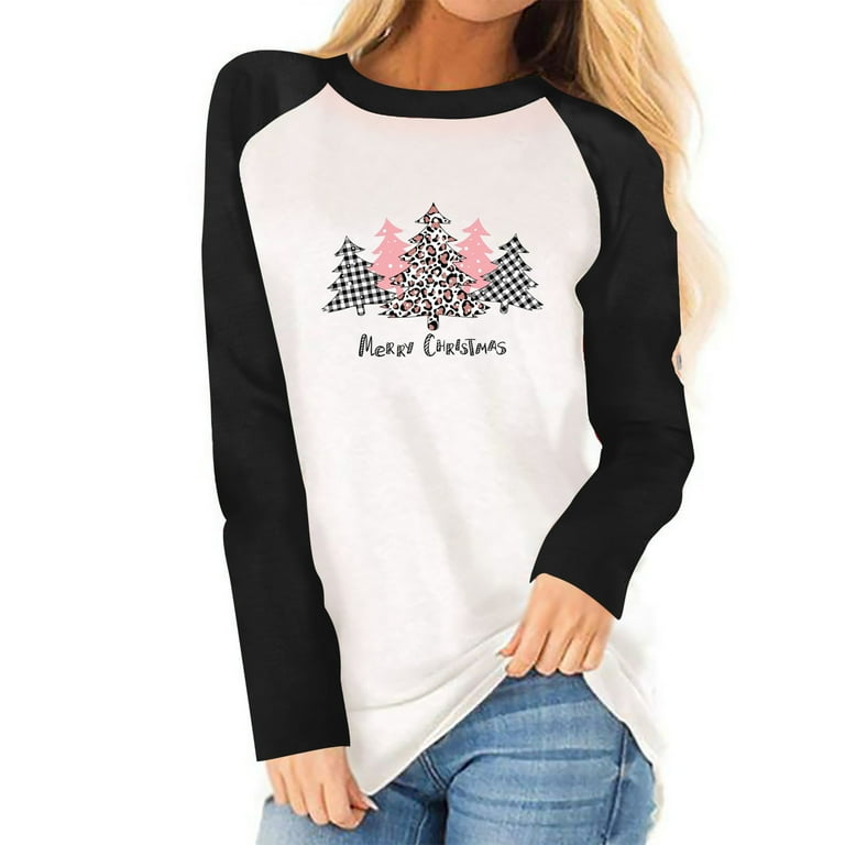 women's christmas t shirts walmart