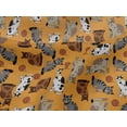 thumbnail image 4 of oneOone Viscose Jersey Dark Yellow Fabric Cat Craft Projects Decor Fabric Printed By The Yard 60 Inch Wide-M0O, 4 of 5