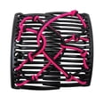 thumbnail image 3 of Pince à Cheveux Magique Extensible pour Femmes, Peigne Double pour Chignon, Outils de Coiffure, Rose, 3 of 7