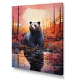thumbnail image 2 of Designart "Bear In Fantastical Seclusion" Animals Bear Wall Art Prints, 2 of 7