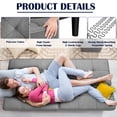 thumbnail image 4 of TrumanPick Memory Foam Futon, Convertible Sofa Bed, Linen Upholstery, Gray, 4 of 9