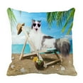 thumbnail image 1 of EREHome Chat Reposant sur une Housse de Coussin de Chaise Longue 18x18 Pouces, 1 of 1