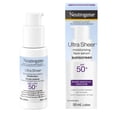 thumbnail image 1 of Neutrogena Ultra Sheer Moisturizing Face Serum Sunscreen SPF 50+ - with Vitamin E - UVA/UVB Protection - Fragrance Free, 1 of 10