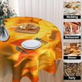thumbnail image 6 of Fall Yellow Maple Leaves Round Table Cloth, Autumn Maple Tablecloths Waterproof Stain-Resistant Oil-Proof Wrinkle 60 Inch Table Cover Dinner Kitchen Decor, 6 of 6