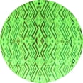 thumbnail image 1 of Ahgly Company Indoor Round Abstract Green Modern Area Rugs, 5' Round, 1 of 4