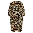thumbnail image 5 of Leopard Pattern Sleepshirts For Sleeping Travels Loose Sleepdress Pajama Dress Soft Nightdress Sleepwear, 5 of 7