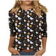 thumbnail image 2 of Ailaofu 3/4 Length Sleeve Women Tops Crew Neck Blouses Dressy Casual Summer T Shirts Loose Fit Business Work Clothes, 2 of 4