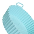 thumbnail image 2 of Cesta de silicona para freidoras, forro antiadherente para horno, fácil limpieza (revestimiento azul), 2 of 4