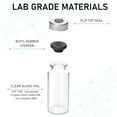 thumbnail image 2 of 10 Pack 10ml Sealed Sample Vials, Transparent Glass Vials with Self Healing Injection Port, 2 of 8