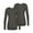Heather Charcoal, variant on Underscrubs for Women Multi Color 2 Pack - Long Sleeve Underscrub Comfort Tee