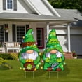 thumbnail image 6 of YIBAGA St Patricks Day Yard Signs Extra Large Outdoor Decorations 2pcs Gnomes with Stakes with LED Lights, 6 of 7