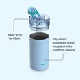 thumbnail image 6 of Bubba Water Jug, 64 Oz, Stainless Steel, Vacuum Insulated Leakproof With Carrying Strap, DualSip 2-Way Lid, Daydreamin', 6 of 10