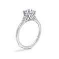thumbnail image 3 of 0.65 Ct Brilliant Round Cut Genuine Diamond Sparkle Halo Engagement Ring for Women Solid 14K White Gold Size 6.5, 3 of 8