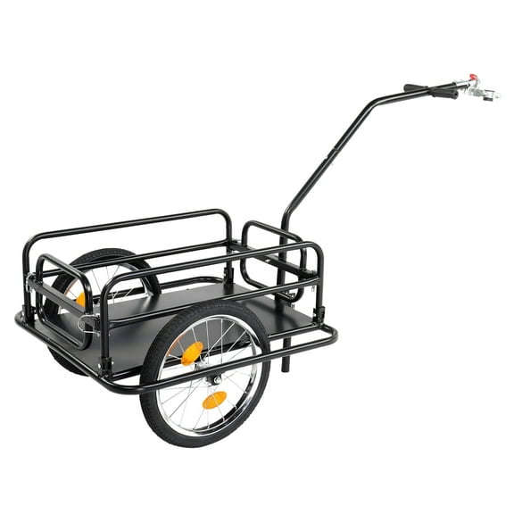 Ktaxon Two Wheel Bicycle Cargo Trailer, Black