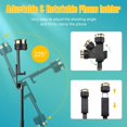 thumbnail image 4 of Trépied pour Selfie, IBAOLE 4 en 1 Aluminium Bluetooth avec Support à Vis, Trépied Extensible avec Télécommande pour iPhone 12/11 Pro/TP Max/TP/XR/X/8, Samsung, GoPro, Osmo Action et Plus Or, 4 of 8