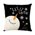 thumbnail image 1 of Juego de 4 fundas de almohada navideñas, 45x45cm, granja navideña decorativa, 1 of 4