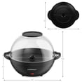 thumbnail image 4 of Costway 6QT Stirring Popcorn Machine Popcorn Popper Maker w/Nonstick Plate Black, 4 of 10