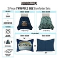 thumbnail image 3 of The Mandalorian Baby Yoda Kids 2 Piece Blue Reversible Comforter and Sham Bedding Set, Twin/Full, 3 of 9