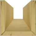 thumbnail image 5 of Ekena Millwork 4"W x 10"H x 12'L 3-Sided (U-beam) Rough Cedar Endurathane Faux Wood Ceiling Beam, Vintage Mahogany, 5 of 10