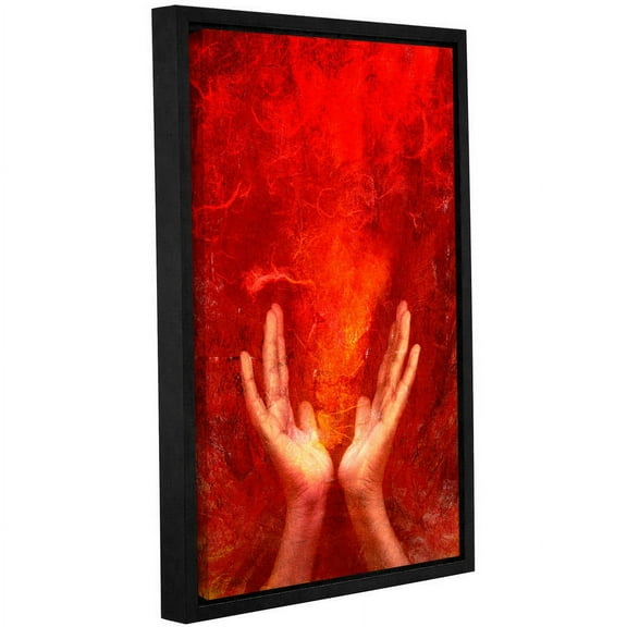 ArtWall Elena Ray "Chakra Fire" Floater Framed Gallery-Wrapped Canvas