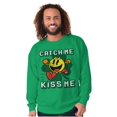 thumbnail image 3 of PACMAN St Paddys Catch Me Kiss Me Sweatshirt for Men or Women Brisco Brands S, 3 of 6